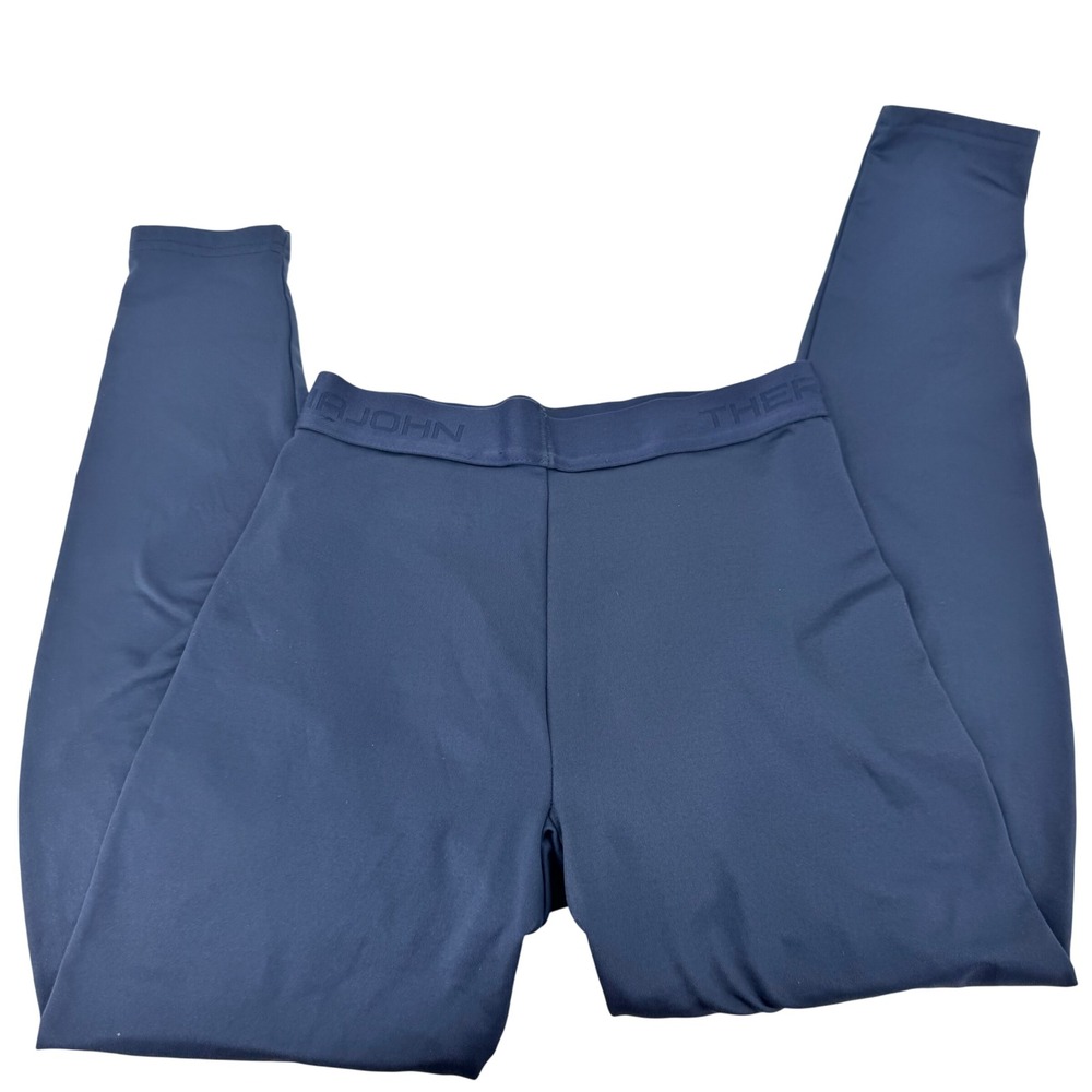 THERMAJOHN Base‎ Layer Long Johns Thermal Pants Navy Blue XS Polyester Spandex